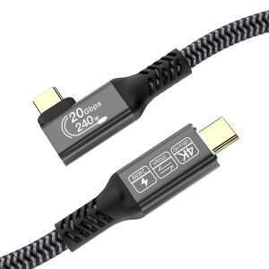 KALANKA-cable usb c 2m,USB 3.2 20gbps 240W C&acirc;ble USB C Charge Rapide,Transmission Video 4K@144Hz C&acirc;ble USB C vers USB C cable usb c coud&eacute; Pour iPhone16,MacBook,smartphone Mobiles, Moniteurs,Laptop - Neuf