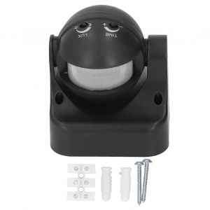 D&eacute;tecteur de mouvement infrarouge PIR,bo&icirc;tier ABS intelligent et &eacute;tanche,110-240 V CA,noir - Neuf