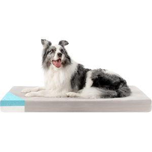 Coussin Chien M&eacute;moire De Forme - Tapis Chien Grande Taille 86x60x9cm, Housse Lavable - Lit Pour Chien Orthop&eacute;dique, Antid&eacute;rapant - Neuf