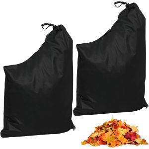 MEVRONISSHOP-2 Pi&egrave;ces Sac pour Aspirateur Souffleur 60 X 44 cm, R&eacute;glable Sac pour Souffleur de Feuilles, Imperm&eacute;able Universel Sac Souffleur Aspirateur de Feuilles pour Feuilles Jardin Pelouse Patio - Neuf