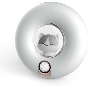 Veilleuse Led Rechargeable Avec Détecteur De Mouvement, Luminosité Réglable Et Aimantée, Motif Chat Mignon, Idéale Pour Chambre D'enfant, Salle De Bain, Placard, Escalier, Couloir - Neuf