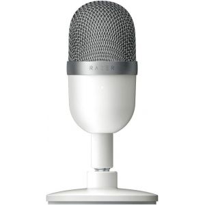 (Blanc)Microphone à Condensateur USB pour le Streaming (Compact, de directivité Supercardioïde, support Inclinable, Intégré dans Amortisseur) Noir - Neuf