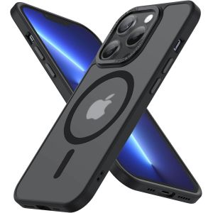 Maa-Magnétique Coque Pour Iphone 13 Pro Max (6,7 Pouces), Compatible With Magsafe Antichoc Ultime U2013 Magnétisme Puissant Et Protection Militaire -Etui Translucide Mat - Noir - Neuf