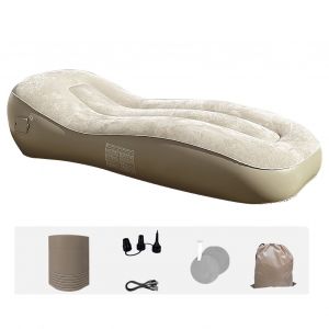 Canapé-Lit à Air Simple, Gonflage Automatique, Portable, Pliable, Avec Sac De Rangement à Pompe, Chaise Longue Gonflable Pour Camping En Plein Air - Neuf