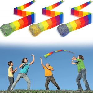 Attraper Queue Boules En Mousse Doux Arc-en-ciel Jeu Balle Sports Éducatifs Terrain de Jeu Balles Coloré Météore Bal-hy - Neuf