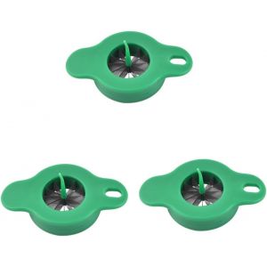 3Pi&egrave;ces Couteau &Agrave; Ciboule Multifonctionnel Coupe-L&eacute;gumes Pratique Et Ergonomique Pour Cuisine Vert - Neuf