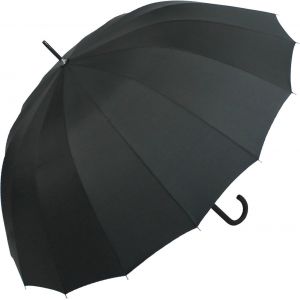Parapluie automatique IX-Brella - 16 baleines - Super solide - Noir, noir (Noir) - 84001 - Neuf