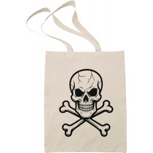 SJZG-Tote Bag Homme Femme - Tete De Mort -Crane - Sac Tissu - Sac En Toile Mixte - Canvas Sac Tote Bag - Sac De Course - Sac Cabas Mixte - Neuf