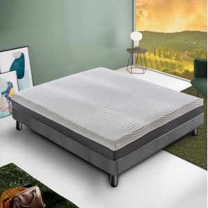 Matelas Ressorts Ensach&eacute;s 70x200 cm, BACIO - Accueil M&eacute;moire De Forme - Epaisseur 22 Cm - Neuf