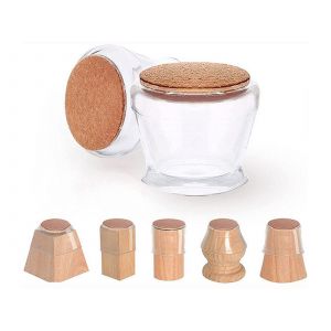 Lot de 16 prot&egrave;ge-pieds de chaise en silicone avec patins en feutre pour la protection des sols - Neuf