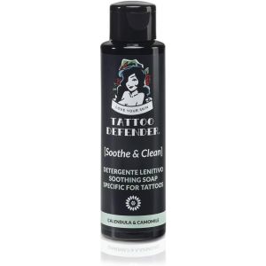 Hljhj-- Soothe & Clean 100 Ml - Nettoyant Apaisant Et Antibactérien Pour Tatouages ¿¿- Assure Une Hygiène Parfaite - Réduit Rougeurs Et Irritations - Testé Dermatologiquement - Neuf