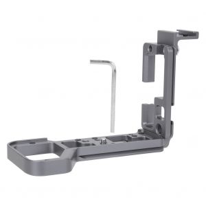 Support de plaque a degagement rapide en metal L avec griffe pour appareil photo reflex numerique Sony ILCE-7RM4 A7R4 A7M4 (gris beton) - Neuf