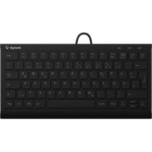 KeySonic KSK-5011ELC (DE) clavier Maison USB QWERTZ Allemand Noir - Neuf