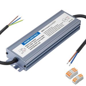 Led Transformateur 24v 150w 6.25a,Alimentation 24v,Transformateur 230v À 24v Dc,Étanche Ip67 Pour Éclairage Led Intérieur Et Extérieur - Neuf