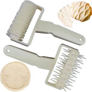 Chenquansarl-Ptisserieentreillisrouleaucutter2pcsplatticerouleaucuttertreillisrouleaucuttercuisinerouleauptecutterpourpcrustoupteptisseriecuisineboulangerieoutil - Neuf