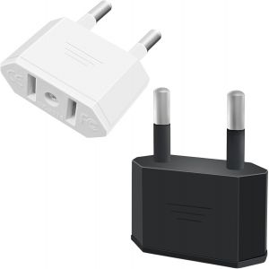 ERYI-2 Pièces Adaptateur Prise Usa, Us Vers France Adapter, Fiche D'Adaptation Usa Deutschland Stecker, Fiche De Voyage Us Vers Eu, Adaptateur Us Vers Eu, Adaptateur Usa Prise, Adaptateur Eu Prise - Neuf
