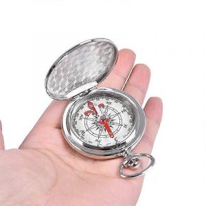 Vintage Cuivre Flip Cover Métal Poche Montre Flip Boussole Camping Randonnée Nautique Marine Survie Boussole - Neuf