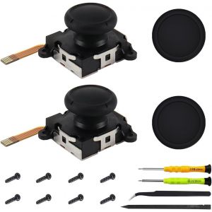 Gjfty-Manche À Effet Hall De Remplacement Pour Switch Pour Joycon, Manche À Balai Analogique 3d Pour Nintendo Switch Pour Switch Oled/Lite, Joystick Gauche/Droite, Manette De Jeu Pour Le Pouce - Neuf