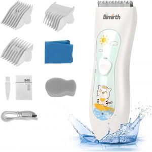 Oayew-Tondeuse &Agrave; Cheveux &Eacute;lectrique - Pour B&eacute;b&eacute; - Silencieuse - Sans Fil - C&acirc;ble Usb - Rechargeable - Avec Lame En C&eacute;ramique De S&eacute;curit&eacute; - &Eacute;tanche - 3 Peignes De Protection - Neuf