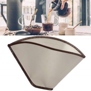 Eryi-Filtre À Café Réutilisable En Acier Inoxydable Sans Papier Pour Machine À Café 2 À 6 Tasses Pour Tasses, Mugs, Carafes, Porte-Filtres (2 À 6 Tasses) - Neuf