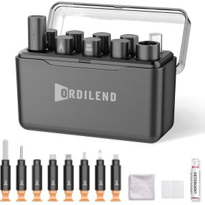 LETNERNY-Kit De Nettoyage Pour Iphone Pour Port De Charge, Kit De Nettoyage Pour Airpod Multi-Tool Iphone Cleaner Réparation Câble Lightning Pour Connecteur Ipad Haut-Parleur Airpod Compact Portable - Neuf