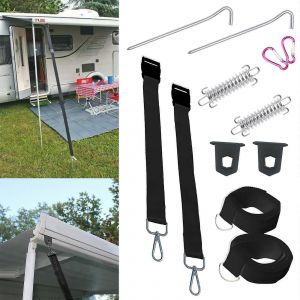 Pour Fiamma Auvent Arrimage Kit Type S Noir Pour F35 F45 F65 Caravane Camping-Car Outils De Camping En Plein Air - Neuf