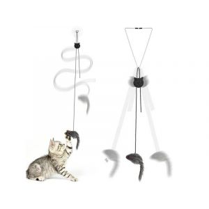 Lot De 2 Souris Rebondissantes Suspendues Pour Chat, Jeu Interactif - Neuf