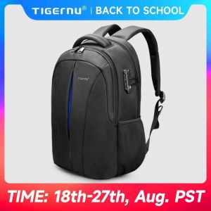 KALEC-Tigernu Sacs À Dos De Voyage 14-15.6-17 ''Sac À Dos Pour Ordinateur Portable Pour Hommes Tsa Sac À Dos Antivol Sacs À Dos En Nylon Sac Pour Cartable Sac À Dos,Fédération De Russie,T-B3105-2 Blu - Neuf