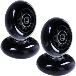 Roues Patins En Ligne 64mm X 24mm Remplacement Roues Hockey Sur Roulettes Avec Roulements Pour Sac Patins Valise Siege Rameur Lathe Bois 4 Pieces - Neuf