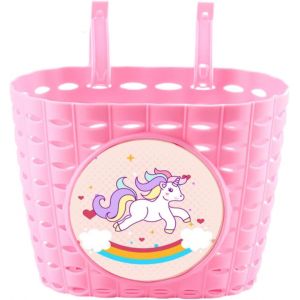 Kal-Panier Velo Enfant, Licorne Panier Velo Avant, Amovible, Panier Velo Enfant Fille, Licorne Panier Velo, Avec Cloche De Vélo, Autocollants Licorne Et Enfant Vélo Rubans Tassel - Neuf