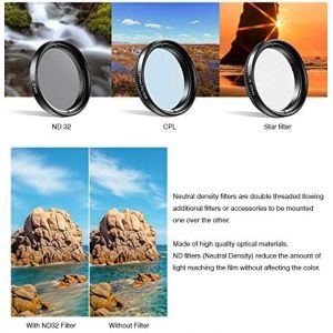 Apexel Huit En Un 37Mm Kits De Filtres D'Objectif Pour T&eacute;l&eacute;phone Portable Pour Appareil Photo:4 Couleurs Gradu&eacute;es + Polariseur Cpl + Filtre Nd + Clip Compatible Avec Iphone Samsung Smartphon[Z5141] - Neuf