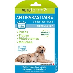 Vetoform Collier Insectifuge Chien Et Chiot 60 Cm - Neuf
