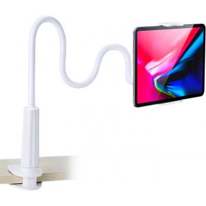 Kalanka-Support De Tablette Et Smartphone Pliable-Bras Flexible 360 Clip De Montage Support Blanc - Neuf