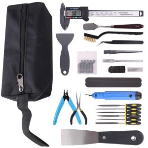 MEVRONISSHOP-Kit D'outils 3D pour Imprimante 36 Pi&egrave;ces, Kit de Nettoyage et de Retrait d'impression 3D, Outil D'&eacute;bavurage, Ensemble de Couteaux Artistiques pour la Finition et Mod&egrave;les 3D - Neuf