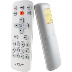 T&eacute;l&eacute;commande laser Acer MC.JMV11.007, MC.JMV11.F07, J-25030 - Remplace &eacute;galement MC.JMV11.00G J-25010 - A1200, H6530BD, P5230, P1650, P5530, P5630, S1286H, X1223H, X1323WH etc. - Neuf