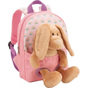 ERYI-Sac À Dos 21X26 Cm Avec Peluche Lapin - Neuf