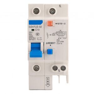 DZ47LE 32 1P+N 10A Disjoncteur résiduel Protection contre les fuites de courant - Neuf