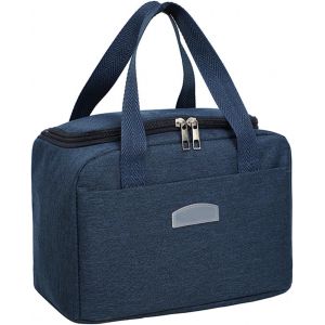 Sac Isotherme Repas,Sac Lunch Box Isotherme Glaciere Souple Isotherme Petit Sac Repas Isotherme Portable Lunch Bag Isotherme Sac Repas Pour Homme Femme Enfant École Bureau Voyage (Bleu) - Neuf