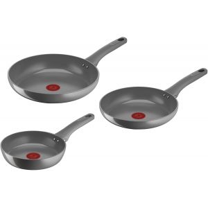 Subzonal-Ressource, Set De Po&ecirc;les Antiadh&eacute;sives, 3 Po&ecirc;les 20, 24 Et 28 Cm Avec Rev&ecirc;tement En C&eacute;ramique, Po&ecirc;les Antiadh&eacute;sives Compatibles Avec Gaz Et Induction, Technologie Thermosignal Et Cuisson - Neuf