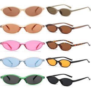 Asas-4/10 Pack Party Retro Rectangle Sunglasseswomen 90s Vintage Square Glasses Y2k Set - Neuf
