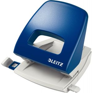 Perforatrice Sans Effort,Capacité 25 Feuilles,Bleu,Métal,Réglette de Guidage avec Repères,NeXXt,50050035 - Neuf