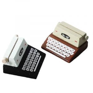 2pcs Miniature meubles jouet poupées maison bricolage décoration accessoires mini caissier machine à écrire - Neuf