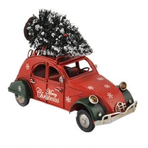 No&euml;l Camion Rouge D&eacute;cor Camionnette Mod&egrave;le de Voiture de la Maison Table, Centres de table - Neuf