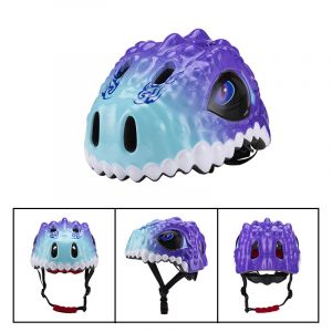 Casque De V&eacute;lo Enfant L&eacute;ger - Casque Cartoon R&eacute;glable Respirant Pour Gar&ccedil;ons Et Filles Protection S&eacute;curit&eacute; Skateboard Cyclisme Roller Sports Cyclisme - Violet(50-54cm) - Neuf
