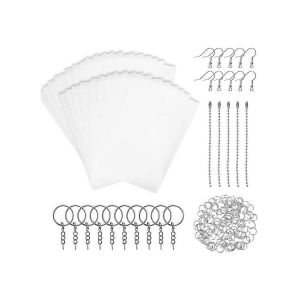 Pack De Feuilles En Plastique Thermor&eacute;tractables, Comprend Du Papier De Film D'art R&eacute;tractable Vierge 125 Pcs Accessoires De Porte-Cl&eacute;s - Neuf