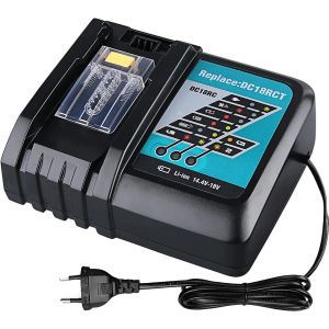 Ulteronixshop-DC18RC 4.0A Chargeur pour Makita Rapide de Remplacement pour 14.4V-18V Batterie BL1850B BL1830 BL1840 BL1850 BL1860 BL1430 BL1440 BL1450 Batteries - Neuf