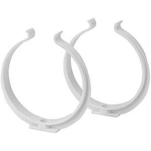 Tube d'aération en plastique Tube rond entrée / sortie d'air Réducteur connecteur ø 80 100 110 120 125 150 200 mm Système de ventilation Coude ABS clapet anti-retour Bride PVC, Rohrschelle - Halter, Ø 125 mm - Neuf