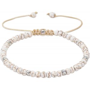 Eryi-Bracelet Pierre Naturelle Femme, Boho Bracelet Pierre Coloré Pour Femme, Bracelet Yoga Perles Femme, 16-24 Cm Bracelet De Surf Pour Femmes, Bijoux Cadeau Pour Femme Fille - Neuf