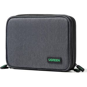 Sac Rangement Câble Électronique De Voyage Multifonctionnel Sacoche Protection Antichoc,2 Couches,Pour Tablette Chargeur Adaptateur Disque Dur Externe Usb Écouteur - Neuf