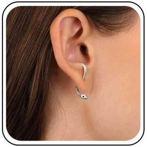 Kal-Boucle D'oreille Serpent Gothique Boucle D'oreille Serpent Or Boucle D'oreille Serpent Vintage Boucle D'oreille Serpent Pendante Boucle D'oreille Serpent Animal Boucle D'oreille Serpent - Neuf